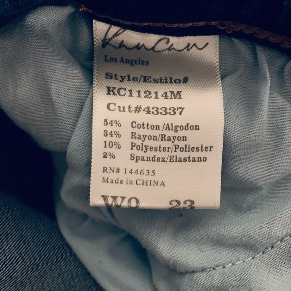 KanCan Skinny Jeans 0 23 Never worn mid-rise - Picture 6 of 6